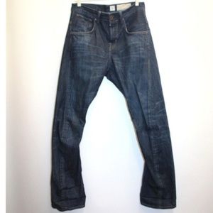 All Saints Men's boot cut distressed jeans SZ 28